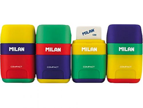 Apara lapis milan plastico 2 usos com borracha compact mix , Milan , 154000 , 8411574048077